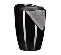 Relaxdays Taburete Baño con Espacio de Almacenamiento, Plástico, 28 L