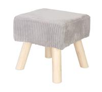 Relaxdays Taburete Cord marrón claro,gris
