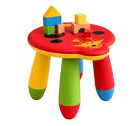 Relaxdays Taburete Infantil Mariquita, 26 cm, Ligero y Robusto