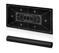 Relaxdays Tapete póker 120 x 60 cm blanco,negro