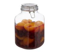 Relaxdays - Tarro de cristal, lote de 8, 3 litros, conservas grandes, hermético, cierre hermético, XXL, transparente