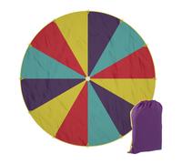 Relaxdays Tela de juego Ø 6 m azul,amarillo,rojo