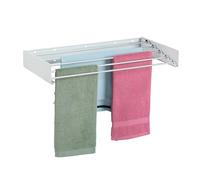 Relaxdays Tendedero de Pared, Plegable, 15x80x40 cm, Interior, y Exterior Tenderete Ahorra Espacio, Secador Ropa, Blanco, M