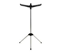 Relaxdays Tendedero para 27 perchas negro,plata