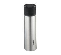 Relaxdays Termo para café de 500 ml con vaso negro,plata