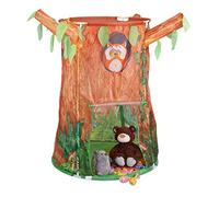 Relaxdays Tienda Campaña Infantil, Niñas, Forma de Árbol, Interior y Exterior, 26 x 97 x 97 cm, Marrón y Verde, Color (10035295)