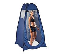 Relaxdays Tienda de Campaña Instantánea, Cambiador, Ducha WC Camping, UV50+, Poliéster-Acero, 1 Ud, 190x120x120 cm, Azul