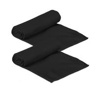 Relaxdays Toallas gimnasio enfriamiento, Pack de 2 negro,transparente,gris