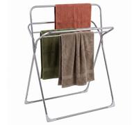 Relaxdays Toallero, (Al x An x Fondo) 106,5 x 78,5 x 34,5 cm, Plateado