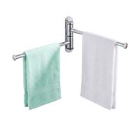 Relaxdays Toallero de pared acero inoxidable