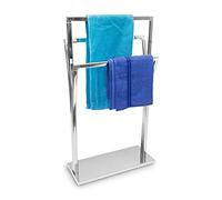 Toallero de pie acero inoxidable Soporte para toallas Portatoallas curvado