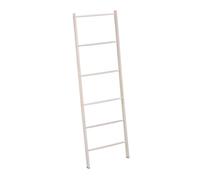Relaxdays Toallero escalera blanco con 6 barras blanco