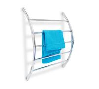 Relaxdays Toallero pared acero 5 brazos plata