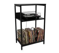 Relaxdays Tocadisco Mesa negro