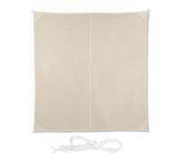 Relaxdays Toldo de vela cuadrado en beige beige