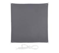 Relaxdays Toldo de vela cuadrado en gris gris