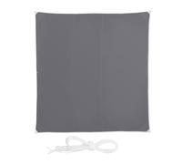 Relaxdays Toldo de vela cuadrado en gris gris