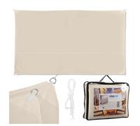 Relaxdays Toldo de vela rectangular en beige beige