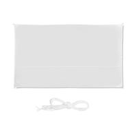 Relaxdays Toldo de vela rectangular en blanco blanco