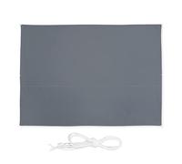 Relaxdays Toldo rectangular 2,5 x 3,5 m, repelente al agua, resistente a los rayos UV, con cuerdas tensoras, terraza, balcón, gris