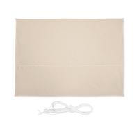 Relaxdays Toldo vela rectangular beige beige,plata