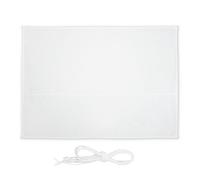 Relaxdays Toldo vela rectangular blanco blanco