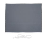 Relaxdays Toldo vela rectangular gris gris