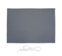 Relaxdays Toldo vela rectangular gris gris