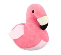 Relaxdays Tope de puerta con forma de flamenco fucsia,rosa