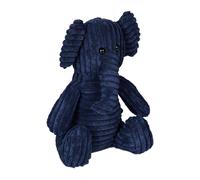 Relaxdays Tope para puertas arena diseño elefante azul oscuro