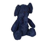 Relaxdays Tope para Puertas Elefante, Sujetapuertas Tela y Arena, Cojín Pesado Suelo, 27 x 19 x 21 cm, Decorativo, Azul