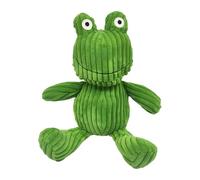 Relaxdays Tope para Puertas Rana en algodón y Arena, Decorativo y Antideslizante, 30x10x10 cm, 1 kg, Verde