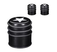 Relaxdays Tope Puerta, Set de 3, Antideslizante, Anillo Goma, Freno Anti Portazo y Ventanazo, 8 x 7,5 cm, Negro/Blanco
