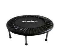 Relaxdays Trampolín interior Ø 95 cm negro
