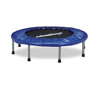 Relaxdays trampolín Interior Plegable hasta 100 kg, Deporte, Fitness, Ø 95 cm, Azul