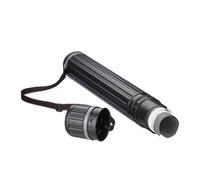 Relaxdays Tubo portaplanos extensible negro y gris negro,gris