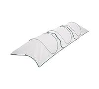 Relaxdays Túnel Cultivo, 3,5 m, Protector Huerto Malla, Anti Insectos, Red Hortalizas, Montaje Pop Up, Plegable, Blanco