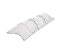 Relaxdays Túnel cultivo malla de PP 3,5 m pop up blanco,verde oscuro