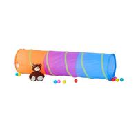 Relaxdays Infantil Exterior Plegable, Pop Up, Túnel para Niños Colorido, Poliéster, 45 x 45 x 170 cm, Multicolor, Spieltunnel (10022470)