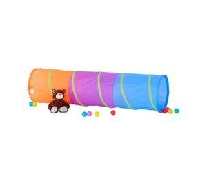 Relaxdays Túnel infantil plegable azul,púrpura,naranja