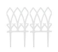 Relaxdays Valla Jardín, 2 Paneles de 33,5x17,5 cm, Bordura Huerto, Cerramiento Césped, Hierro Fundido, Color a Elección