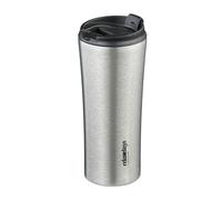 Relaxdays Vaso térmico hermético acero inoxidable negro,plata