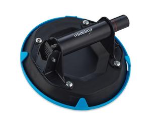 Relaxdays Ventosa para cristales azul,negro