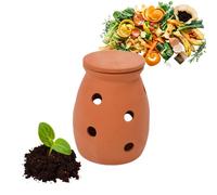 Relaxdays Vermicompostador de terracota enterrable beige