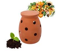Relaxdays Vermicompostador de terracota enterrable beige