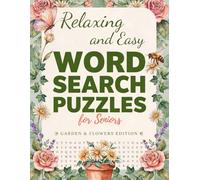Relaxing and Easy word search puzzle for seniors, Garden and Flowers. Hard Large Print Activities for Seniors with Dementia and Alzheimer's
