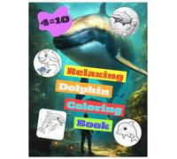 Relaxing dolphin coloring book for kids stress relief ocean animal art: Happy dolphins and ocean fun for creative kids