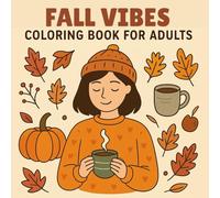 Relaxing Fall Vibes Coloring Book for Adults: Simple Cozy Fall Designs for Stress Relief and Mindfulness | 50 Easy, One-Sided Pages with Pumpkins, ... Autumn-Themed Coloring Experience | 8.5 x 8.5