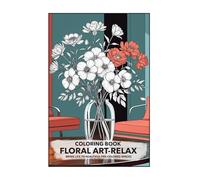 Relaxing Floral Art Coloring Book.: Complete Pre-Colored Botanical Designs: A Unique Way to De-Stress and Unleash Your Creativity.