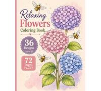 Relaxing flowers coloring book 8.5 in x 11in 70 pattrens for adults and teens bold and easy: Cozy flowers coloring book